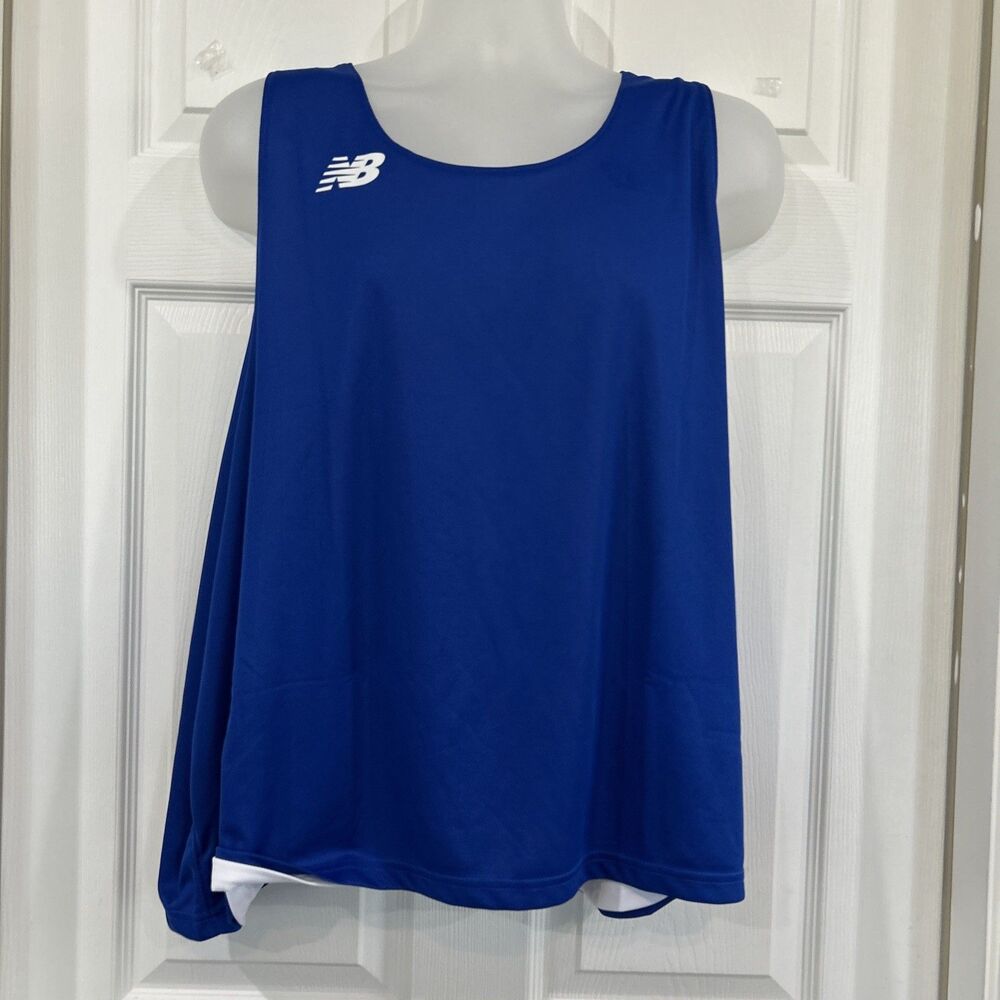 New Balance Reversible Mens 2XL 3XL Royal Mesh Practice Jersey Fitness Top